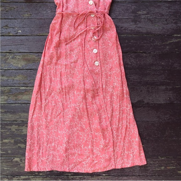 Faithful the Brand Midi Dress Maurie Floral Pink szS - Picture 7 of 12